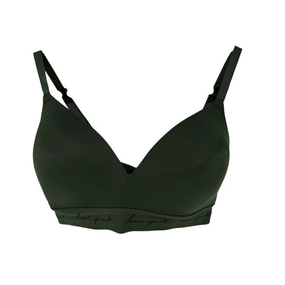 Victorias Secret Bra 34DD Green Wear Everywhere Lightly Lined Wireless Bra PINK - Picture 1 of 9